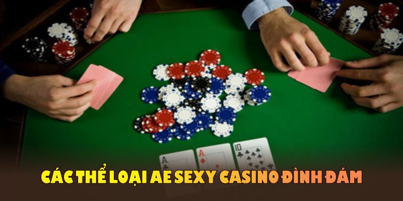 Các thể loại AE Sexy Casino đình đám có tại nhà cái ABC8